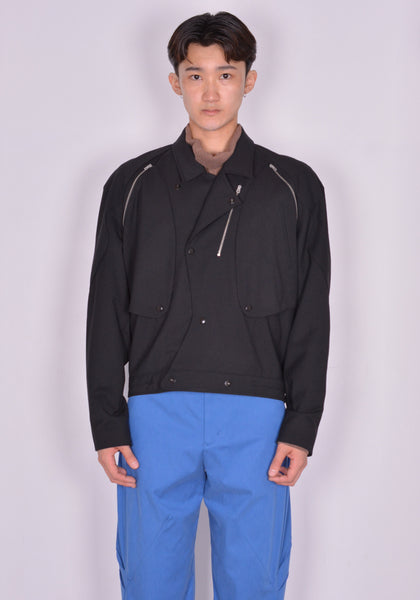 KIKO KOSTADINOV TONINO UTILITY JACKET NIGHT BLACK SS24 | 50%OFF SALE  | DOSHABURI Online Shop