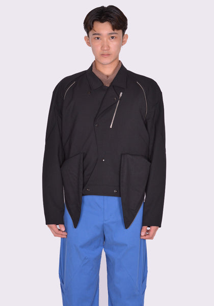 KIKO KOSTADINOV TONINO UTILITY JACKET NIGHT BLACK SS24 | 50%OFF SALE  | DOSHABURI Online Shop