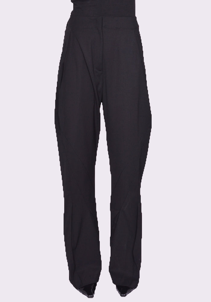 KIKO KOSTADINOV VENARI TROUSER CROW BLACK FW24 | DOSHABURI Online Shop