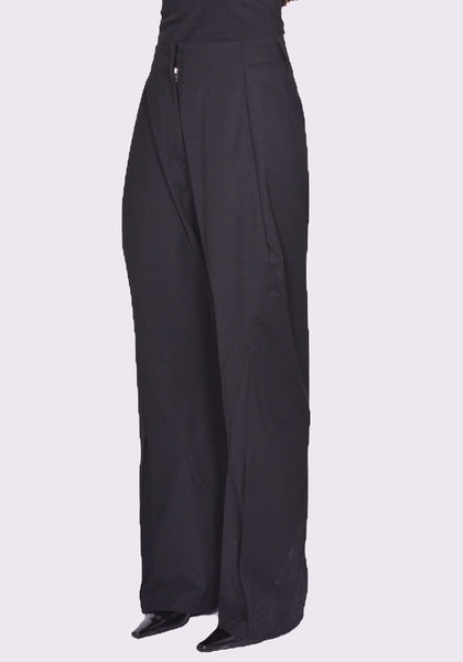 KIKO KOSTADINOV VENARI TROUSER CROW BLACK FW24 | DOSHABURI Online Shop