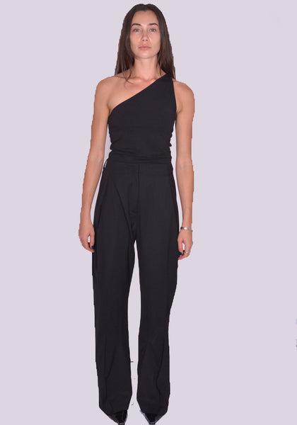 KIKO KOSTADINOV VENARI TROUSER CROW BLACK FW24 | DOSHABURI Online Shop