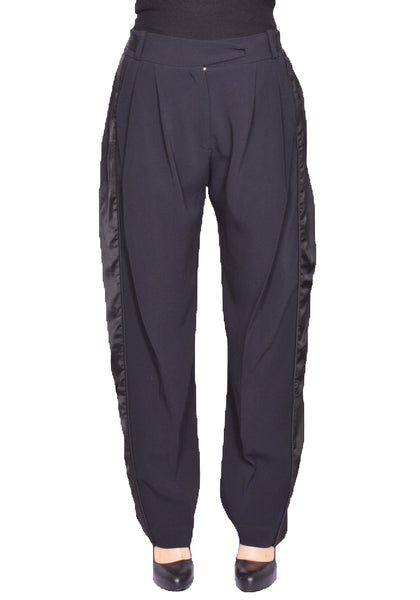 KIKO KOSTADINOV WOMEN CAUDA PLEATED TROUSERS BLACK SS25 | DOSHABURI Shop