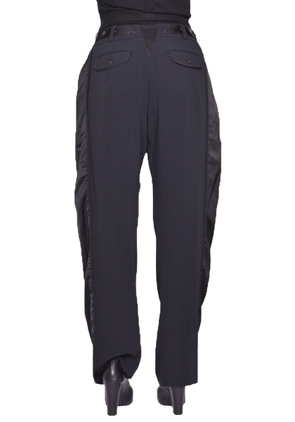 KIKO KOSTADINOV WOMEN CAUDA PLEATED TROUSERS BLACK SS25 | DOSHABURI Shop