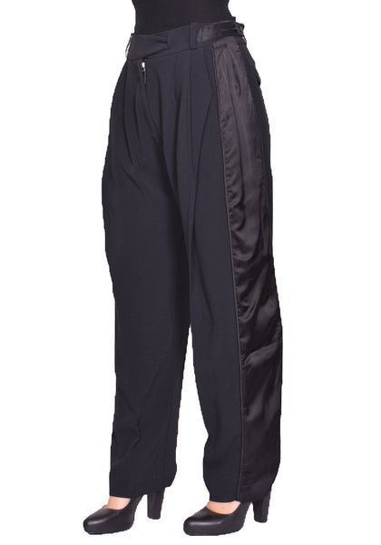 KIKO KOSTADINOV WOMEN CAUDA PLEATED TROUSERS BLACK SS25 | DOSHABURI Shop