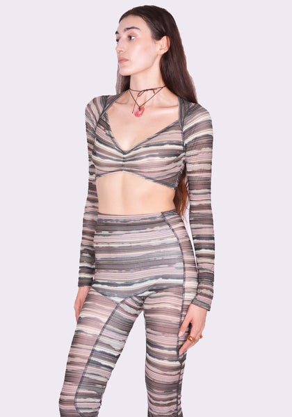 KNWLS IT0BLSTRIPE INFINITY TOP BLEACH STRIPE FW24 | DOSHABURI Online Shop