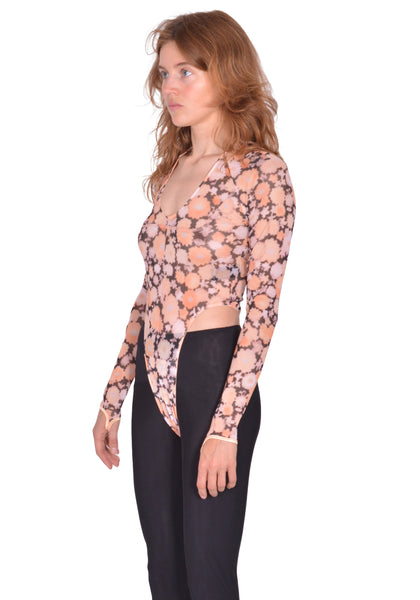 KNWLS SS25-HAZLEO0 HAZE LEOTARD HAZY FLORAL SS25 | DOSHABURI Shop