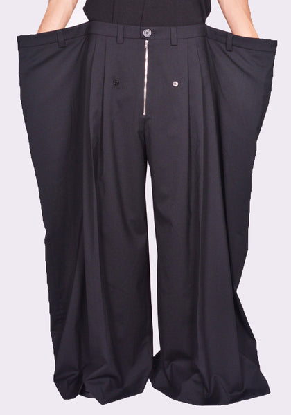 LU'U DAN  MAXI x MAXI x MAXI TAILORED PANTS BLACK FW24 | DOSHABURI Online Shop