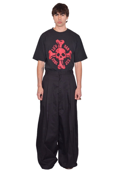 LU'U DAN OWLINE TROUSERS BLACK SS26 | DOSHABURI Onlin Shop