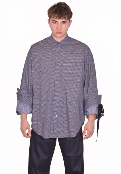 MAINA YEE M.Y. SHIRT 1 OVERSIZED SHIRT NAVY/RED/WHITE FW25 | DOSHABURI Shop