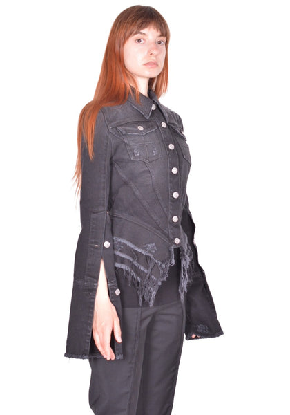 MATIERES FECALES DENIM JACKET SCLERA BLACK SS26 | DOSHABURI Shop