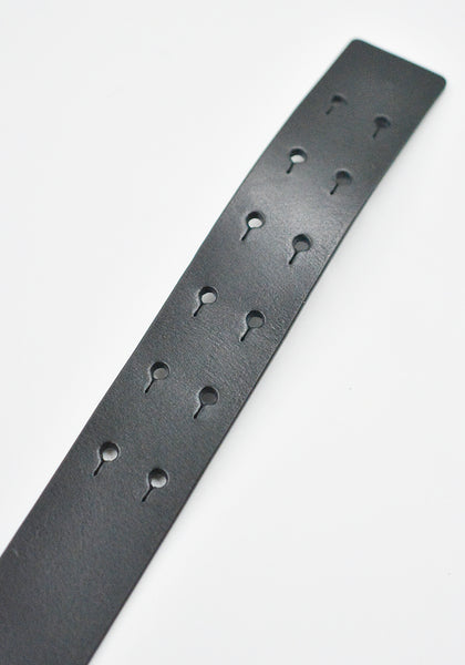 MATIERES FECALES INFINITY LEATHER BELT SCLERA BLACK SS26 | DOSHABURI Shop