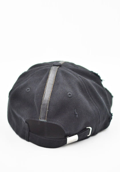 MATIERES FECALES UNISEX SYMBOL LEATHER CAP BLACK FW26 | DOSHABURI Shop
