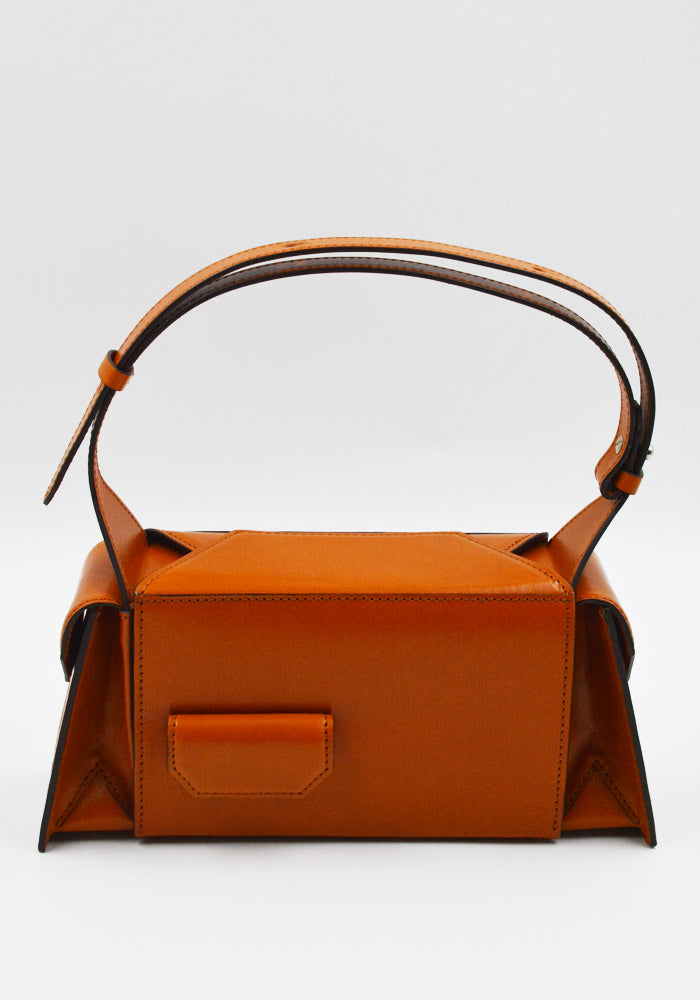 MERRYL TIELMAN BARBARA-MINI HANDBAG BRANDY SHINY | DOSHABURI Shop