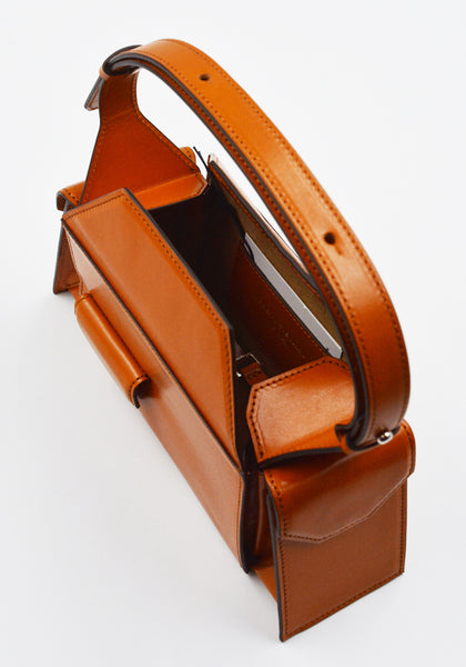 MERRYL TIELMAN BARBARA-MINI HANDBAG BRANDY SHINY | DOSHABURI Shop