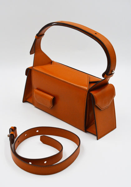 MERRYL TIELMAN BARBARA-MINI HANDBAG BRANDY SHINY | DOSHABURI Shop