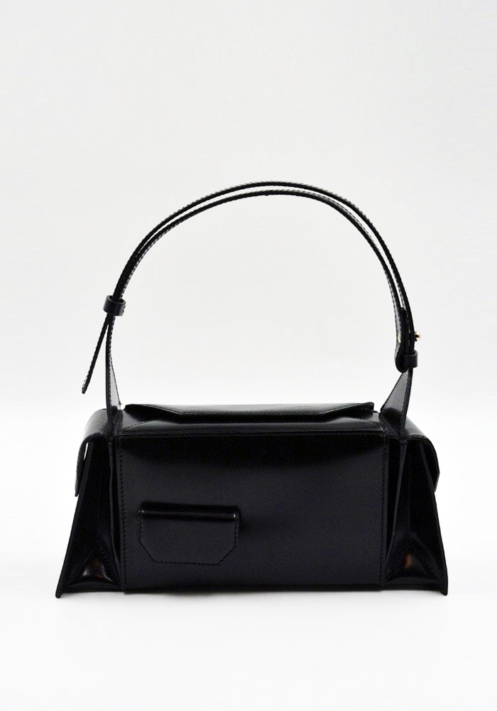 MERRYL TIELMAN BARBARA-MINI HANDBAG SHINY BLACK | DOSHABURI Shop