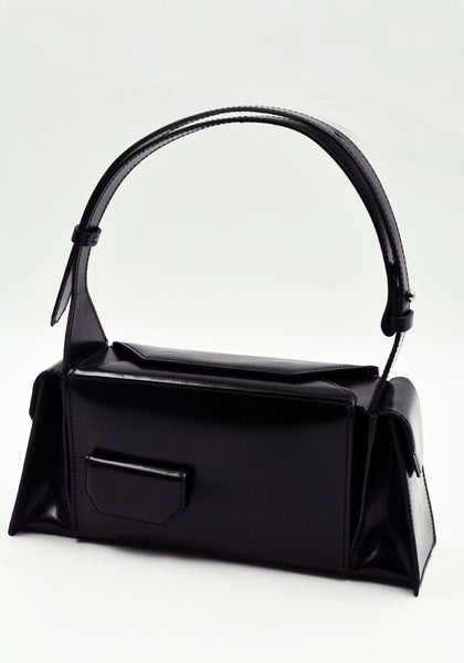 MERRYL TIELMAN BARBARA-MINI HANDBAG SHINY BLACK | DOSHABURI Shop