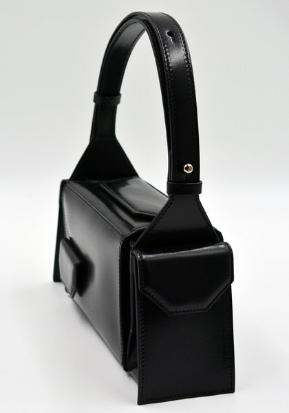 MERRYL TIELMAN BARBARA-MINI HANDBAG SHINY BLACK | DOSHABURI Shop
