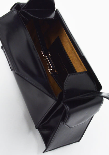 MERRYL TIELMAN BARBARA-MINI HANDBAG SHINY BLACK | DOSHABURI Shop