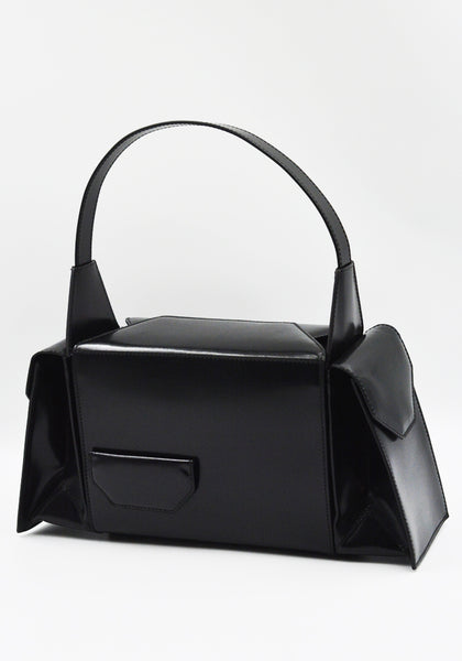 MERRYL TIELMAN BARBARA HANDBAG SHINY BLACK | DOSHABURI Shop