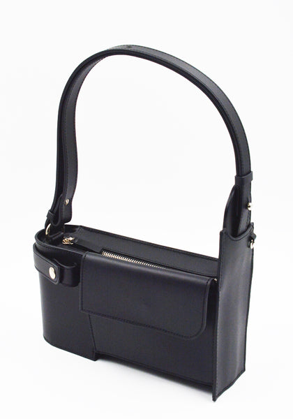 MERRYL TIELMAN LOUWRENS SHOULDER/CROSBODY BAG BLACK MATTE | DOSHABURI Shop
