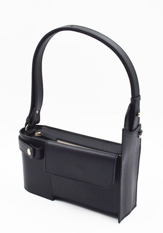 MERRYL TIELMAN LOUWRENS SHOULDER/CROSBODY BAG BLACK MATTE | DOSHABURI Shop