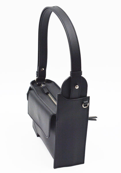 MERRYL TIELMAN LOUWRENS SHOULDER/CROSBODY BAG BLACK MATTE | DOSHABURI Shop