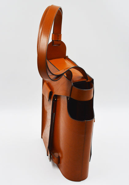 MERRYL TIELMAN MERIJN HAND/SHOULDER BAG BRANDY SHINY | DOSHABURI Shop