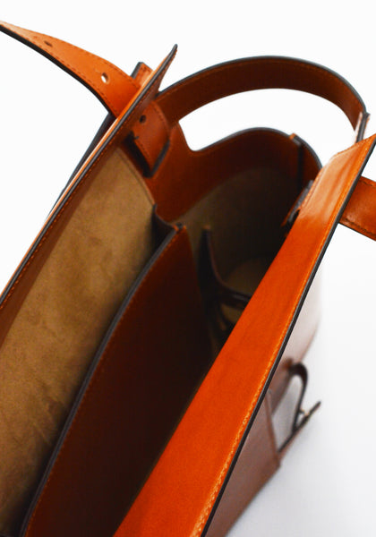 MERRYL TIELMAN MERIJN HAND/SHOULDER BAG BRANDY SHINY | DOSHABURI Shop