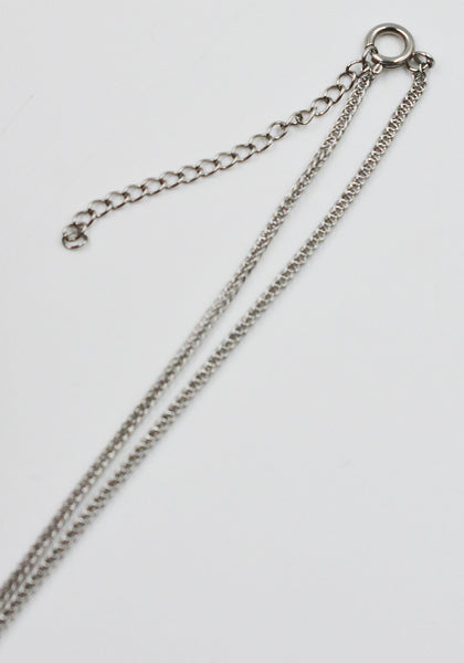 OTTOLINGER DIPPED PEARL CHAIN NECKLACE SILVER/BLACK FW25 | DOSHABURI Shop