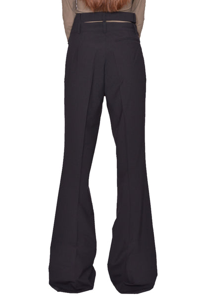 OTTOLINGER FLARED WRAP SUIT PANTS BLACK SS25 | DOSHABURI Online Shop