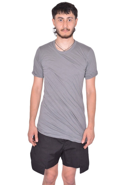 RICK OWENS DOUBLE DOUBLE LAYERED T-SHIRT INDIGO FW25 | DOSHABURI Shop