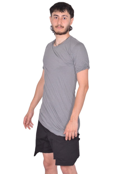RICK OWENS DOUBLE DOUBLE LAYERED T-SHIRT INDIGO FW25 | DOSHABURI Shop