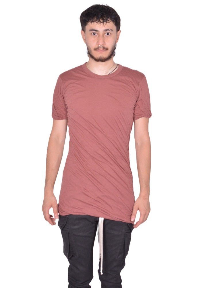 RICK OWENS DOUBLE DOUBLE LAYERED T-SHIRT ROSEWOOD FW25 | DOSHABURI Shop