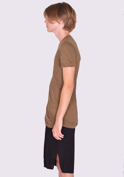 RICK OWENS MEN RU02D6256 UC DOUBLE LAYERED T-SHIRT BEAN FW24 | DOSHABURI Shop