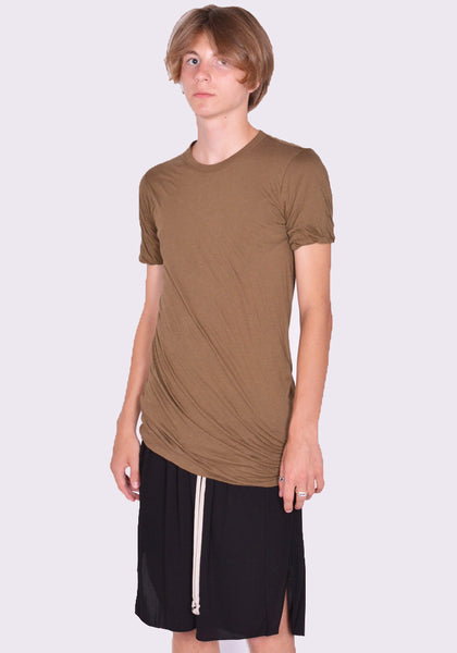 RICK OWENS MEN RU02D6256 UC DOUBLE LAYERED T-SHIRT BEAN FW24 | DOSHABURI Shop