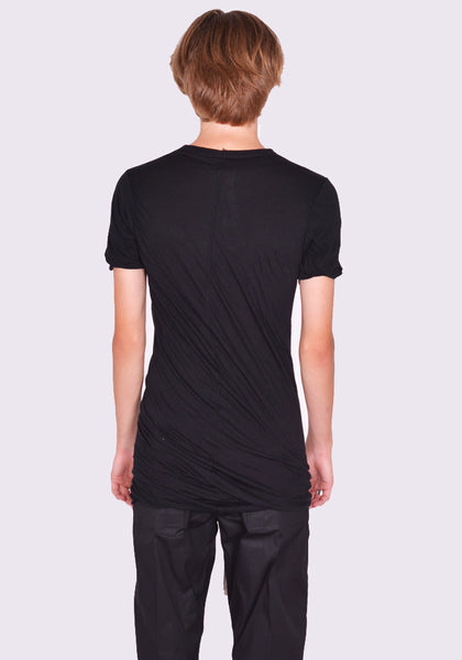 RICK OWENS MEN RU02D6256 UC 09 DOUBLE LAYERED T-SHIRT BLACK FW24 | DOSHABURI Online Shop