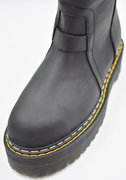 RICK OWENS  DR. MARTENS WOMEN QUAD SOLE PULL ON BOOT BLACK | DOSHABURI Shop