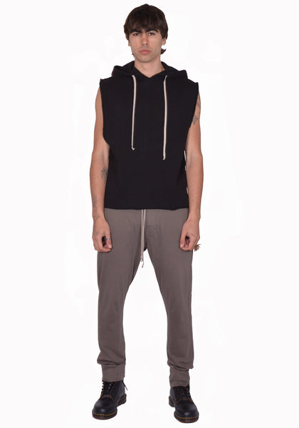 RICK OWENS DRKSHDW HOODED TUNIC BLACK SS26 | DOSHABURI Online Shop