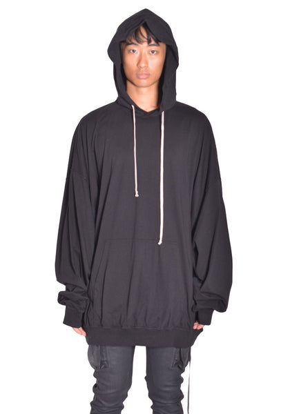 RICK OWENS DRKSHDW HUN HOODIE BLACK FW26 | DOSHABURI Online Shop