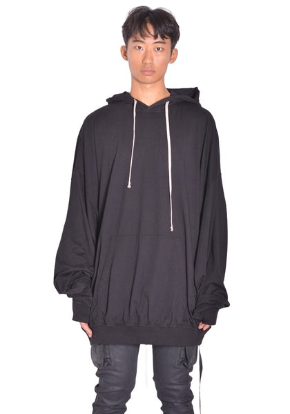 RICK OWENS DRKSHDW HUN HOODIE BLACK FW26 | DOSHABURI Online Shop