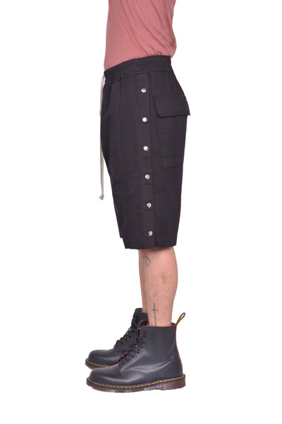 RICK OWENS DRKSHDW PUSHER SHORTS BLACK FW25 | DOSHABURI Shop