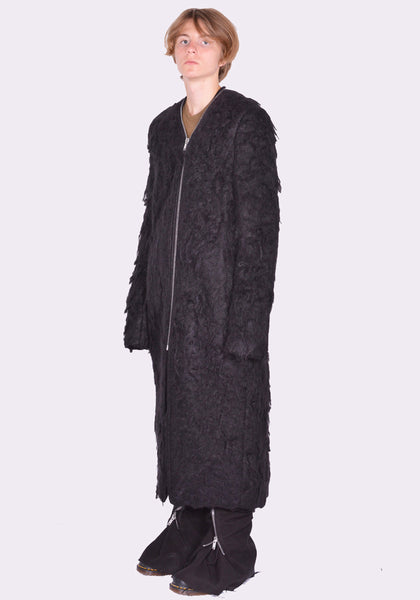 RICK OWENS MEN RU02D6960 WSH KLAUS COAT BLACK FW24 | DOSHABURI Online Shop