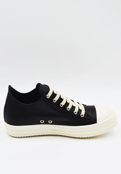 RICK OWENS LOW SNEAKERS BLACK/MILK FW25 | DOSHABURI Online Shop