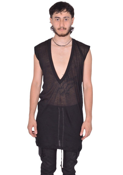 RICK OWENS MEN DYLAN T-SHIRT BLACK FW25 | DOSHABURI Shop