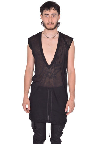 RICK OWENS MEN DYLAN T-SHIRT BLACK FW25 | DOSHABURI Shop