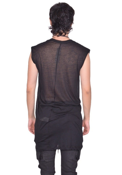 RICK OWENS MEN DYLAN T-SHIRT BLACK FW25 | DOSHABURI Shop