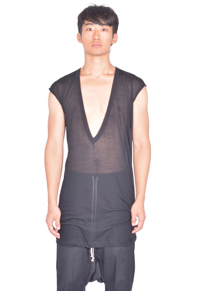 RICK OWENS MEN DYLAN T-SHIRT BLACK FW26 | DOSHABURI Online Shop