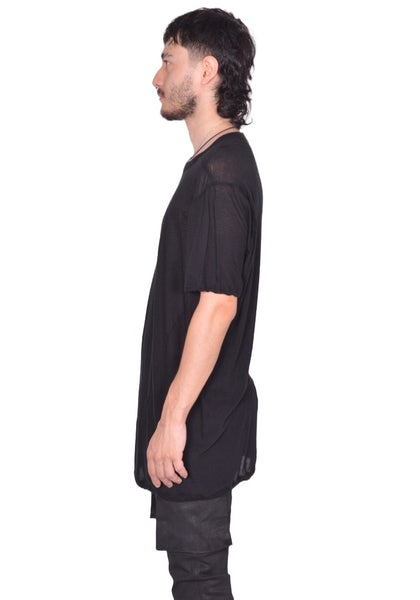 RICK OWENS MEN LEVEL T－SHIRT BLACK FW25 ｜ DOSHABUR Online Shop