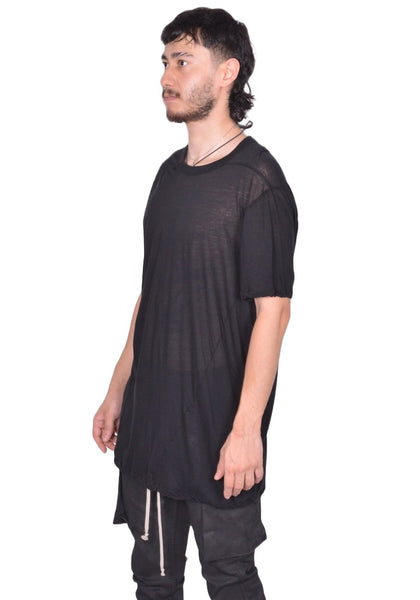 RICK OWENS MEN LEVEL T－SHIRT BLACK FW25 ｜ DOSHABUR Online Shop